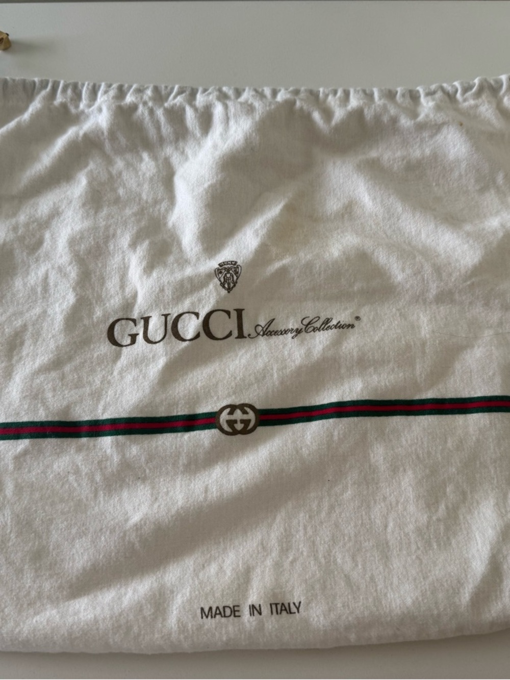 Gucci Vintage White Felted Dust Bag for Purses and Handbags - Picture 2 of 10